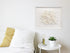 coral wall art in white